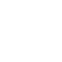 White outline icon of an audio jack with a cable on a black background.